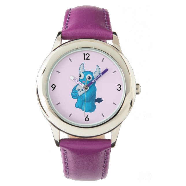 Reloj De Pulsera Cute Demon Skull - Caricatura de Halloween (Anverso)