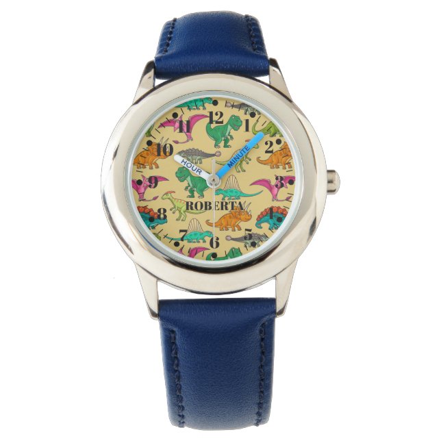 Reloj De Pulsera Cute dinosaurios Niños Prehistóricos Watch (Anverso)