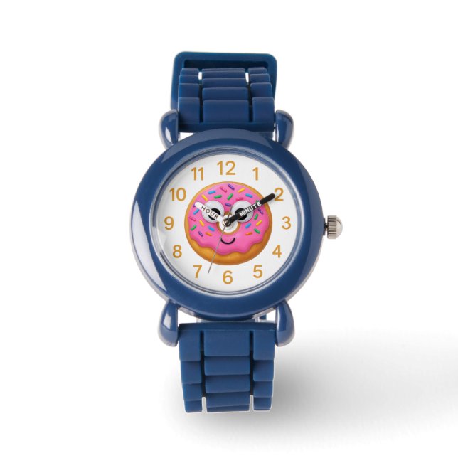 Reloj De Pulsera Cute Donut Kids Clock – Googly Eyes Fun (Anverso)
