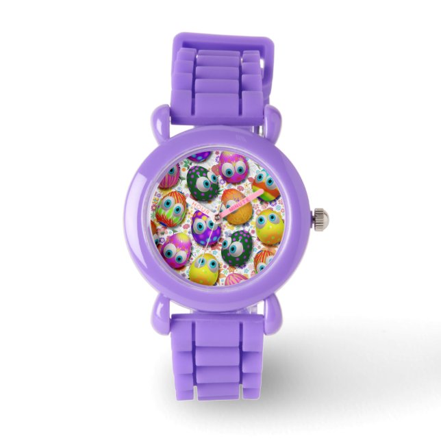 Reloj De Pulsera Cute Easter Eggs Personalizado Watch (Anverso)