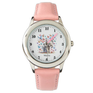 Reloj De Pulsera Cute elefante añadir nombres chicas Watch