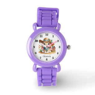 Reloj De Pulsera Cute Farm Rabbit agrega nombres chicas Watch
