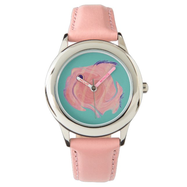 Reloj De Pulsera Cute Fish Watch Para Niños (Anverso)