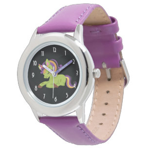 Reloj De Pulsera Cute Frankenstein Unicorn Halloween