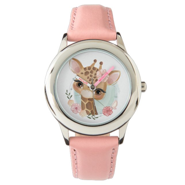 Reloj De Pulsera Cute Giraffe Watch (Anverso)