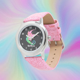 Reloj De Pulsera Cute girls dragon add name