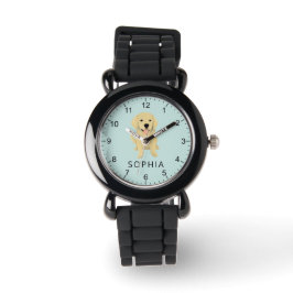 Reloj De Pulsera Cute Golden Retriever Dog Kids