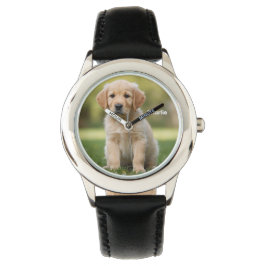 Reloj De Pulsera Cute Golden Retriever Kid's Personalized