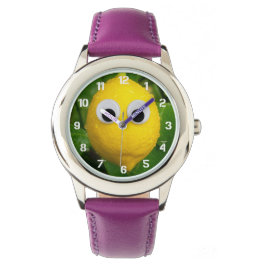 Reloj De Pulsera Cute Googly Eye Lemon Kids Clock