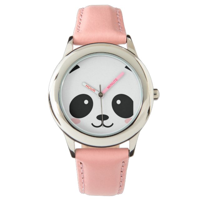 Reloj De Pulsera Cute Happy Face Panda (Anverso)