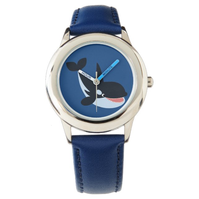 Reloj De Pulsera Cute Happy Personalizado Killer Whale Watch (Anverso)