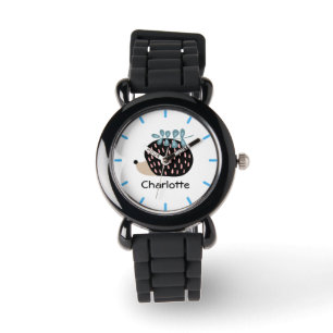 Reloj De Pulsera Cute Hedgehog Nombre personalizado Niños personali