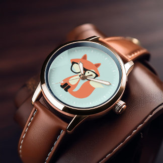 Reloj De Pulsera Cute Hipster Red Fox
