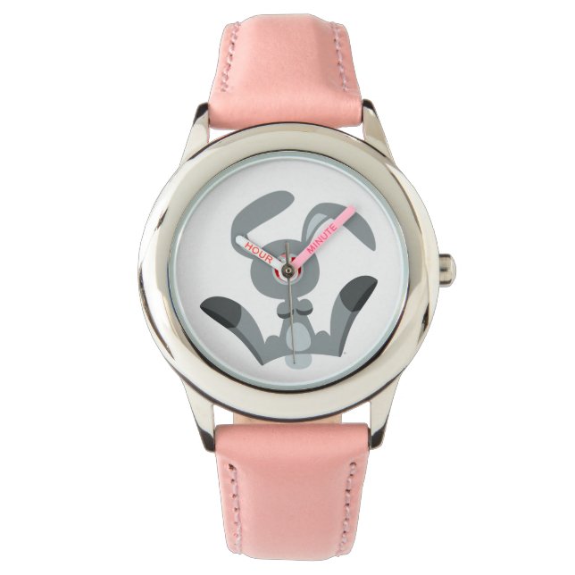 Reloj De Pulsera Cute joyful Personalizado Rabbit Watch (Anverso)