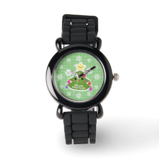 Reloj De Pulsera Cute Kawaii Christmas Tree Watch