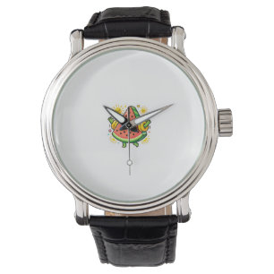 Reloj De Pulsera Cute Kawaii Rodaja De Sandía Inflable Pegatina De