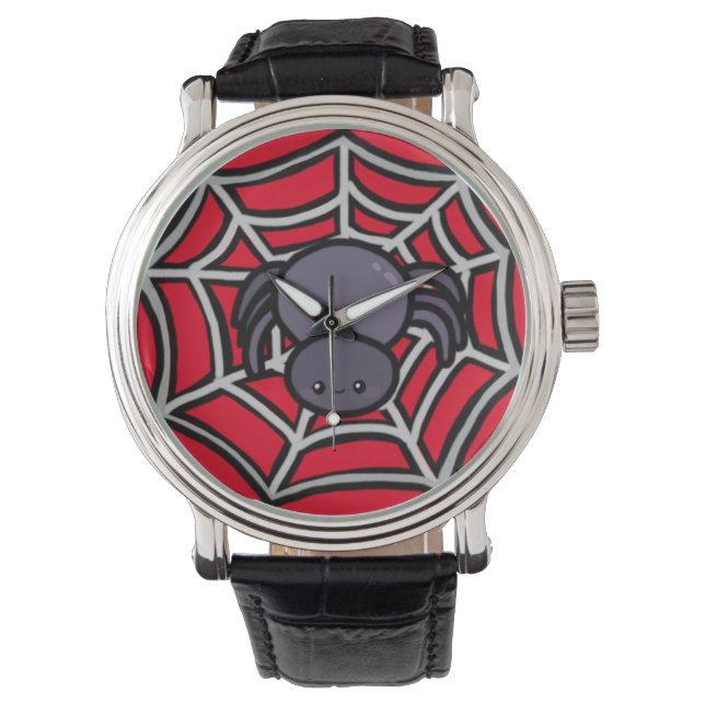 Reloj De Pulsera Cute Kawaii Spider Web (Anverso)