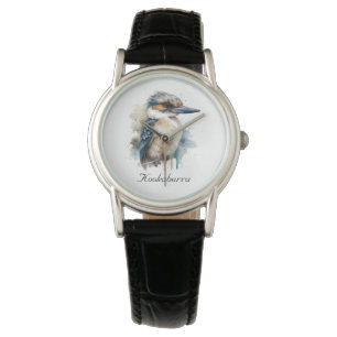 Reloj De Pulsera Cute Kookaburra en una rama