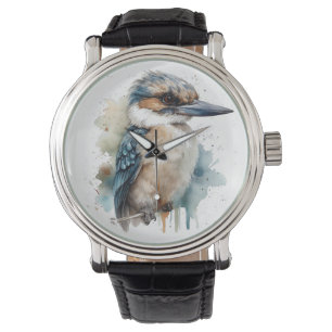 Reloj De Pulsera Cute Kookaburra en una sucursal