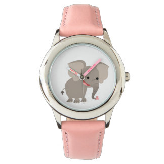 Reloj De Pulsera Cute Laughing Personalizado Elephant Watch