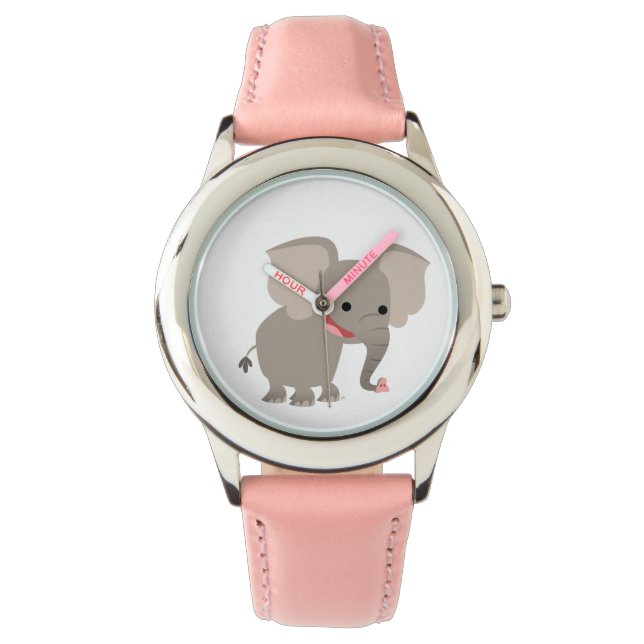 Reloj De Pulsera Cute Laughing Personalizado Elephant Watch (Anverso)