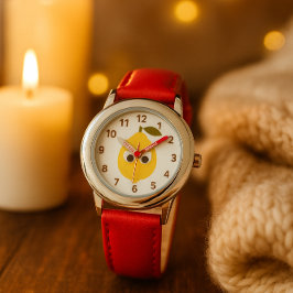 Reloj De Pulsera Cute Lemon Character with Googly Eyes