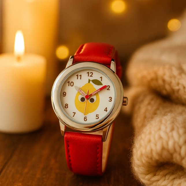 Reloj De Pulsera Cute Lemon Character with Googly Eyes  (Subido por el creador)