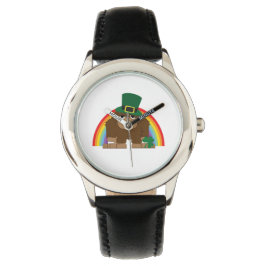 Reloj De Pulsera Cute Leprechaun Bigfoot
