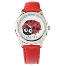 Reloj De Pulsera Cute Little Red Ladybug Personalizado