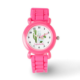 Reloj De Pulsera Cute llama add name chicas watch