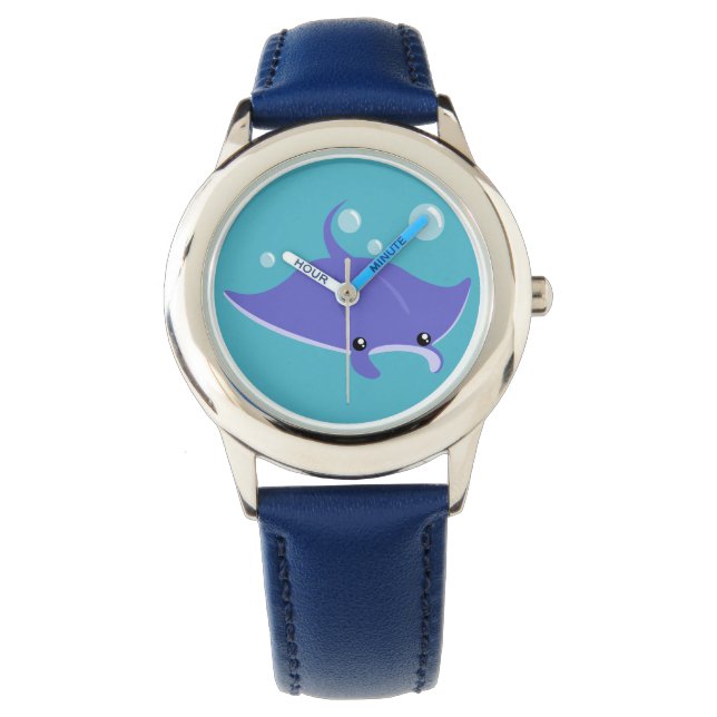 Reloj De Pulsera Cute Manta Ray Watch (Anverso)