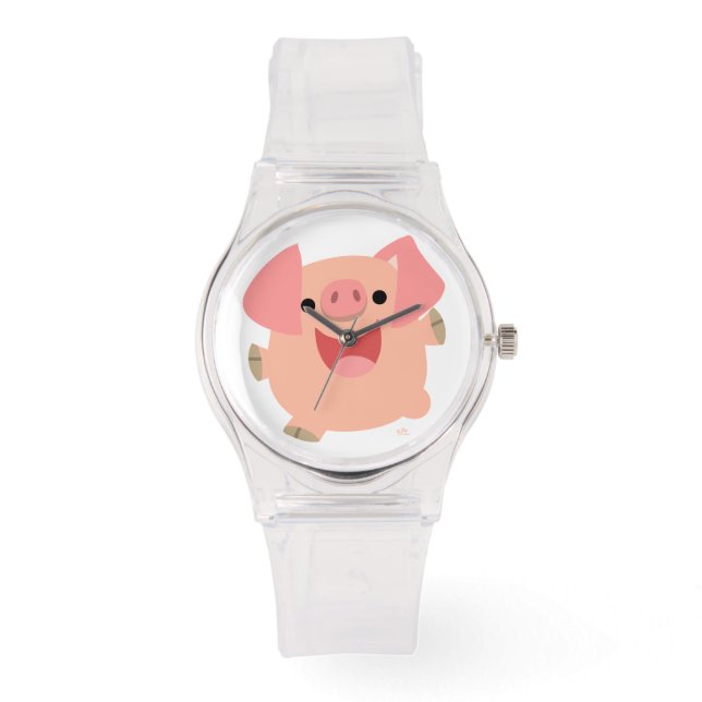 Reloj De Pulsera Cute merry Personalizado Pig Women Sporty Watch (Anverso)