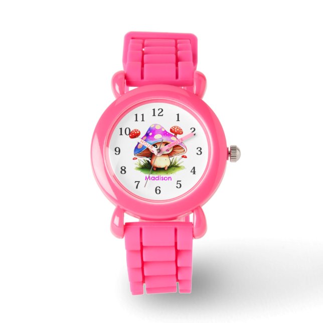 Reloj De Pulsera Cute Mushroom (Anverso)