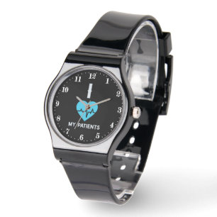 Reloj De Pulsera Cute Nurse ama el arte de palabras