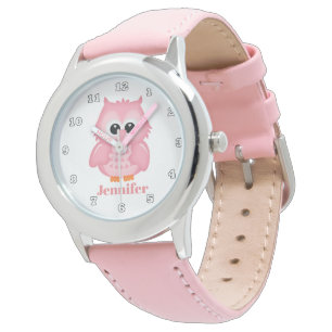Reloj De Pulsera Cute owl agregar nombres chicas mirar