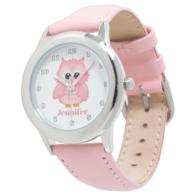 Reloj De Pulsera Cute owl agregar nombres chicas mirar (Angular)