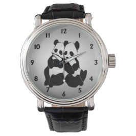 Reloj De Pulsera Cute Panda Bears