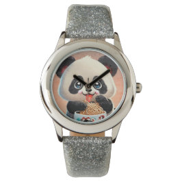 Reloj De Pulsera Cute Panda comiendo Ramen