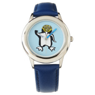 Reloj De Pulsera Cute PENGUIN - Vida silvestre - Ocean Blue watch