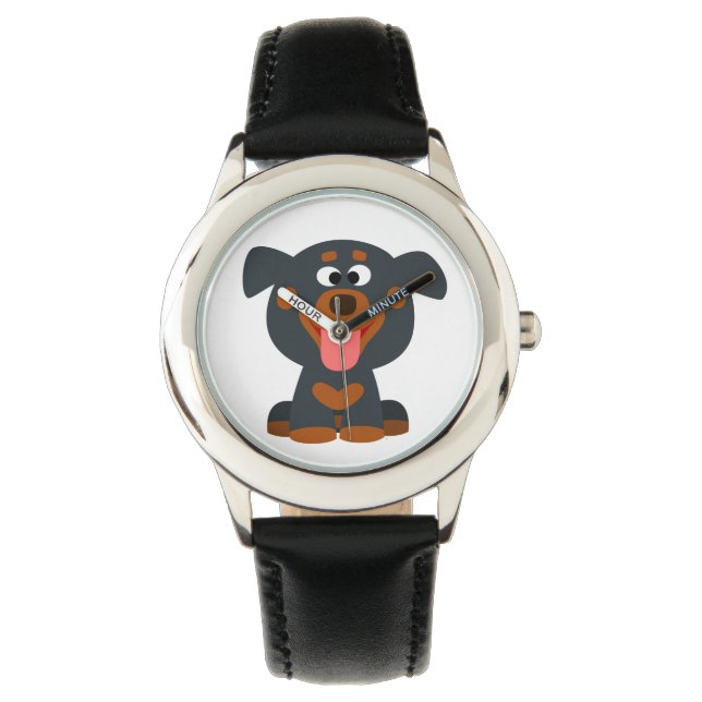 Reloj De Pulsera Cute Personalizado Baby Rottweiler Watch (Anverso)