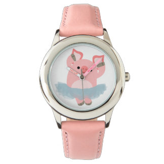 Reloj De Pulsera Cute Personalizado Ballerina Pig Watch