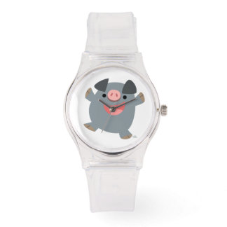 Reloj De Pulsera Cute Personalizado Bouncy Pig Watch