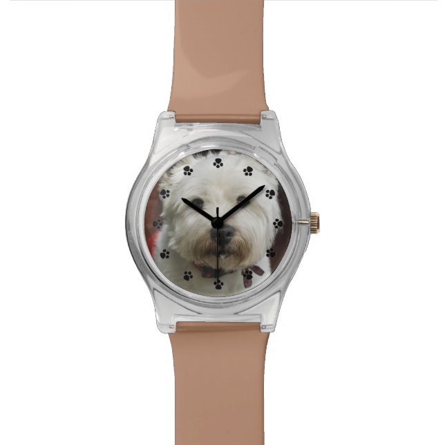 Reloj De Pulsera Cute Personalizado Mascota Photo Writing Watch (De cerca)