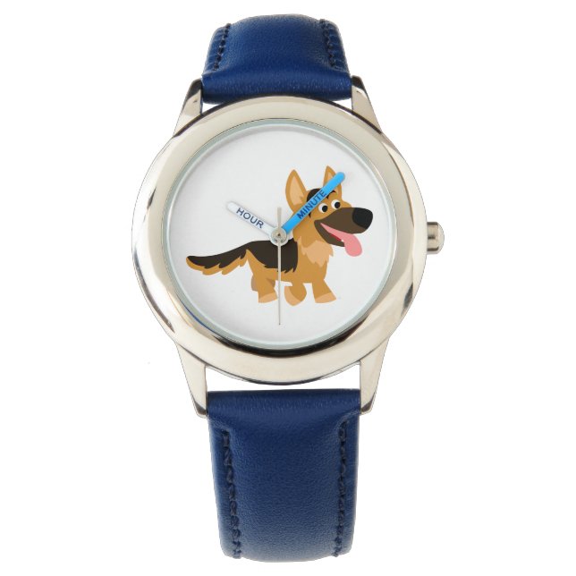 Reloj De Pulsera Cute Personalizado Pastor Alemán Pastor Perro Watc (Anverso)