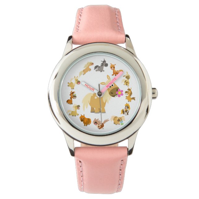 Reloj De Pulsera Cute Personalizado Ponies Mandala Watch (Anverso)