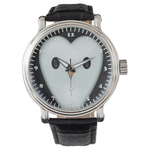 Reloj De Pulsera Cute pingüino cara