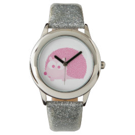 Reloj De Pulsera Cute Pink Hedgehog