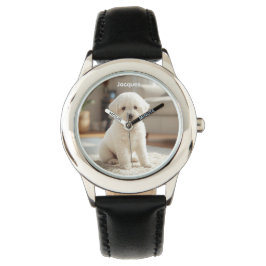 Reloj De Pulsera Cute Poodle Personalized Kid's Watch