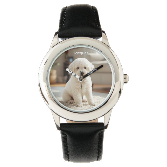 Reloj De Pulsera Cute Poodle Personalized Kid's Watch (Anverso)