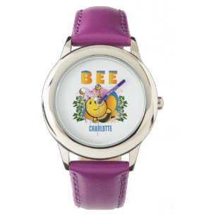 Reloj De Pulsera Cute Queen Bee Colorido Personalizado Lodge